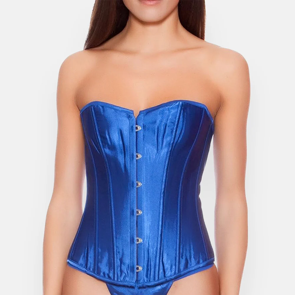 Corset bustier bleu – Image 2