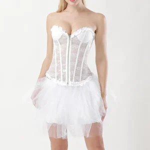 Corset en dentelle blanc
