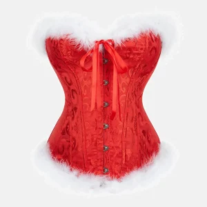 Corset bustier rouge "Mère Noël"
