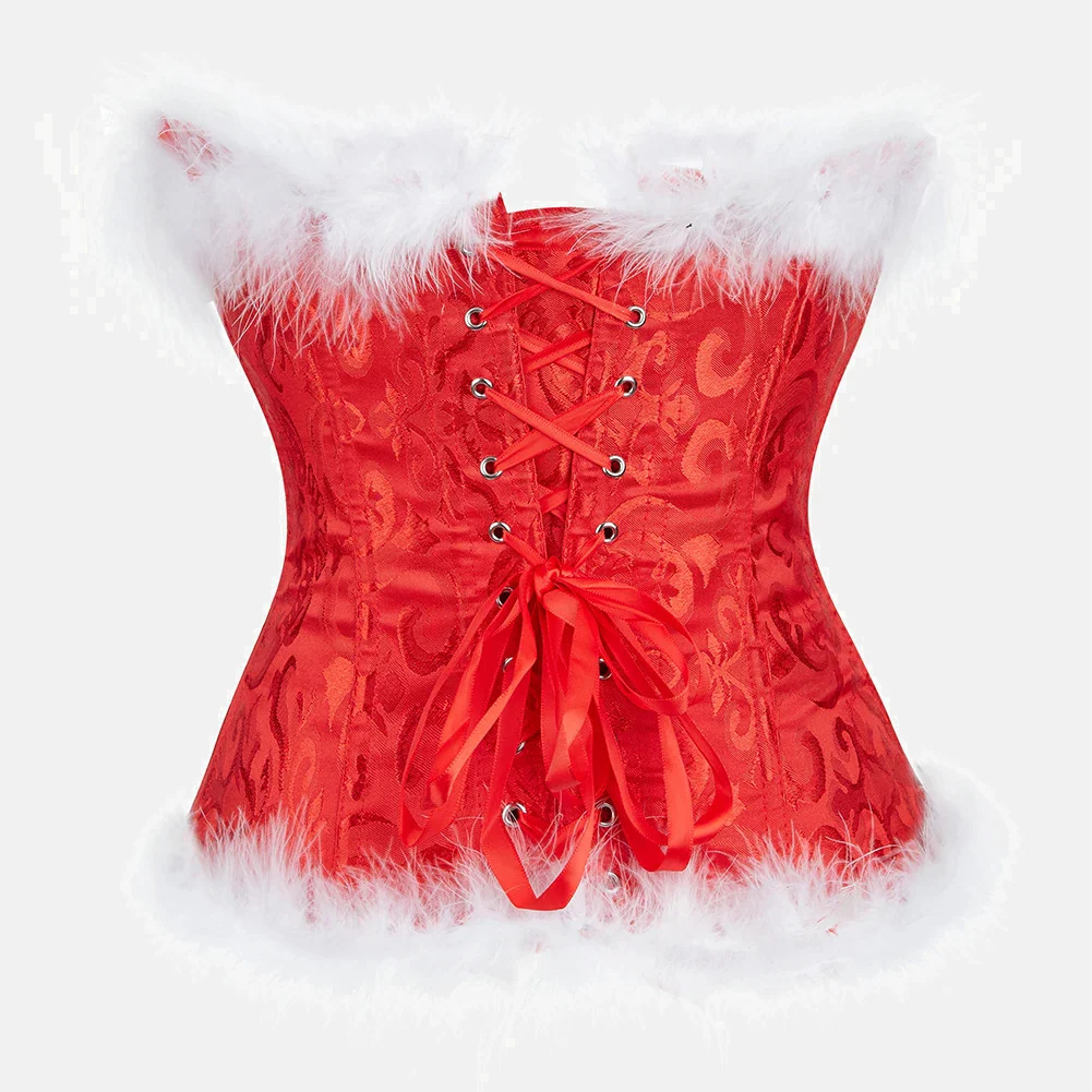 Corset bustier rouge "Mère Noël" – Image 4