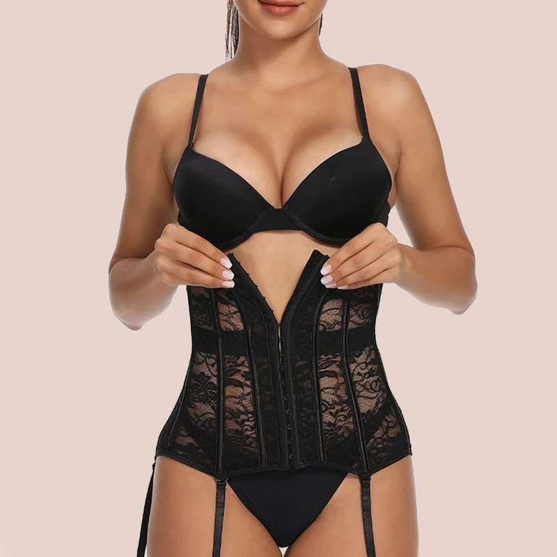 Corset serre-taille avec porte-jarretelles – Image 4