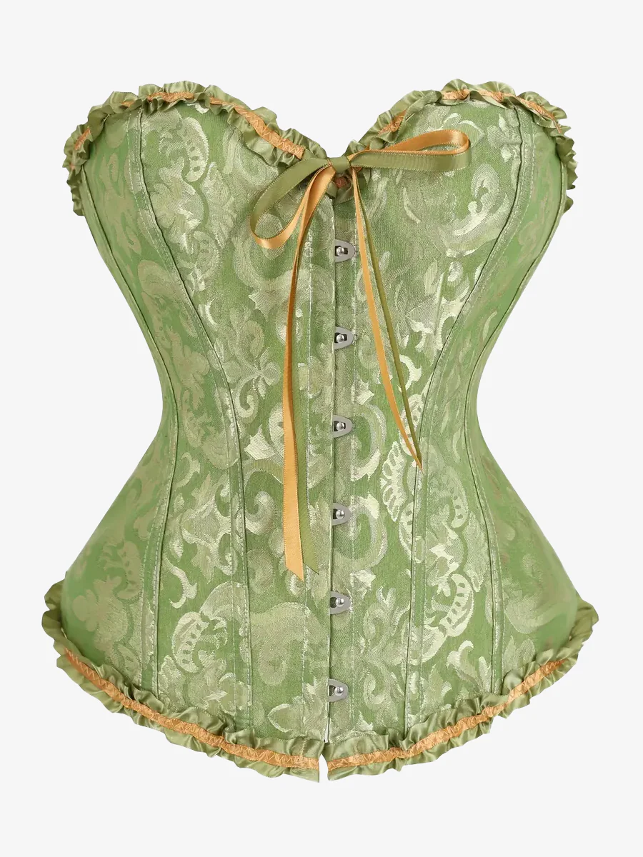 Corset vert anis bustier – Image 5
