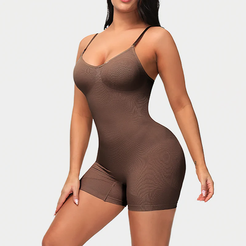 Gaine combinaison amincissante marron – Image 3