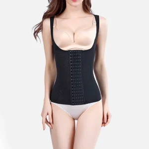 Gilet minceur noir à crochets