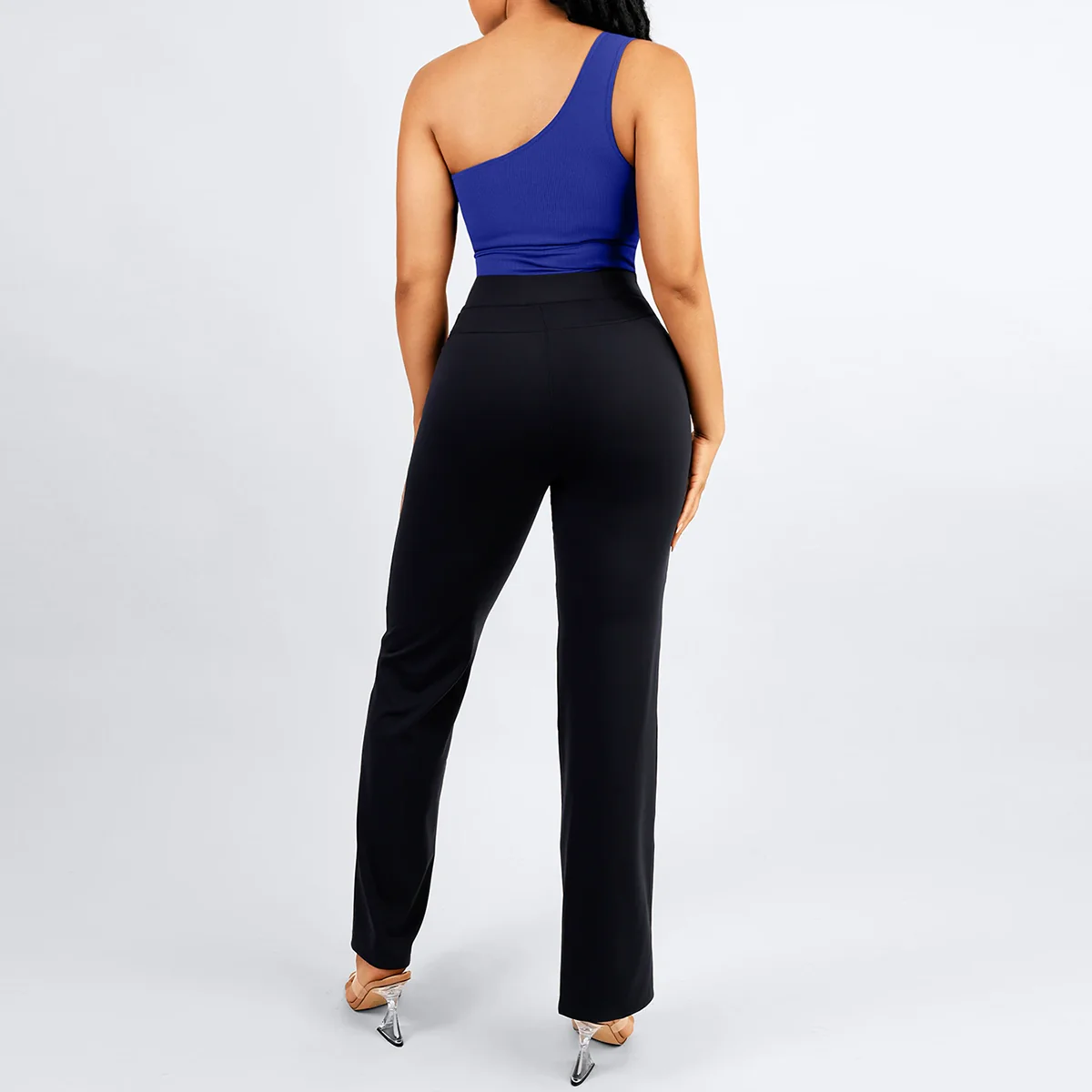 Pantalon amincissant taille haute noir – Image 5