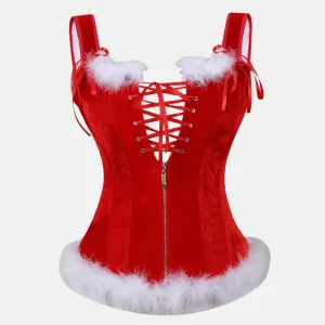 Corset rouge style bustier "Sexy Santa"