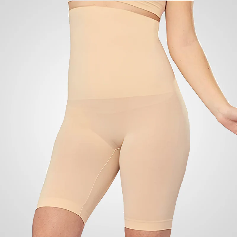 Short gainant beige taille haute – Image 3